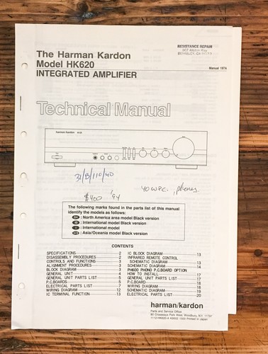 Harman kardon hk620 - kardon, hk-620