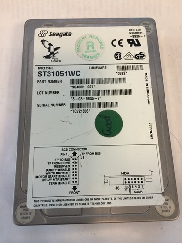 Seagate st31051wc 5 80 - seagate, 1