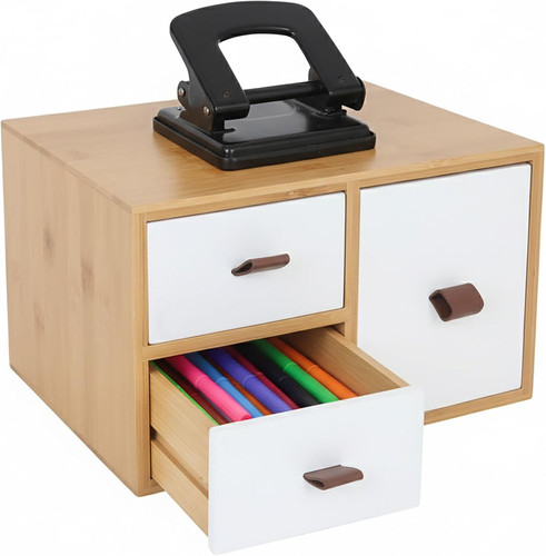 Cassettiera bambù mdf 3 - in, e