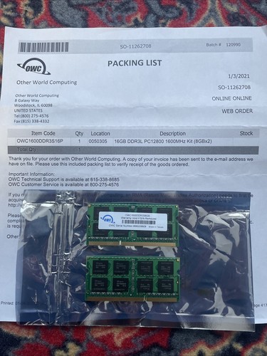 Imac 8go ram ddr3l pc12800 - 27,