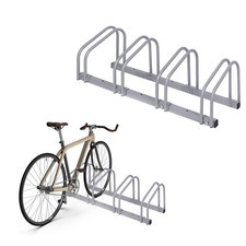 PORTABICICLETTA PER 4 BICI RASTRELLIERA PER BICICLETTE IN ACCIAIO CROMATO_3663