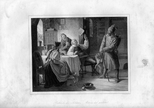 Stampa antica ritorno del - il,