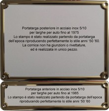 Coppia Portatarga Cornice IN