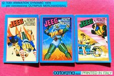 ? JEEG ROBOT d'ACCIAIO Vintage anime manga cartoon 1979 TOEI Olympus 3 QUADERNI