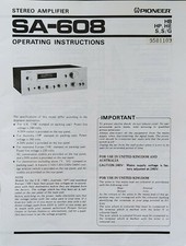 Pioneer SA-608 - Amplificatore