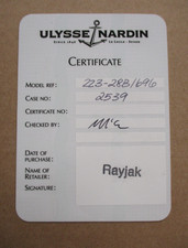 RARO Orologio Ulysse Nardin