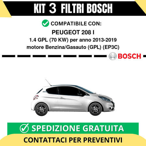 Kit bosch filtri tagliando - 3,