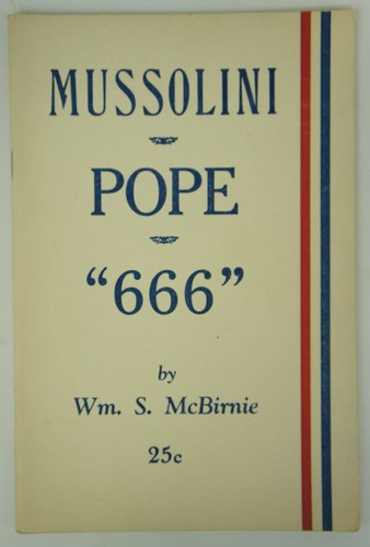 Mussolini pope 666 - pope,