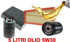 KIT 4 FILTRI TAGLIANDO OLIO 5W30 RENAULT SCENIC III 3 1.5 DCI