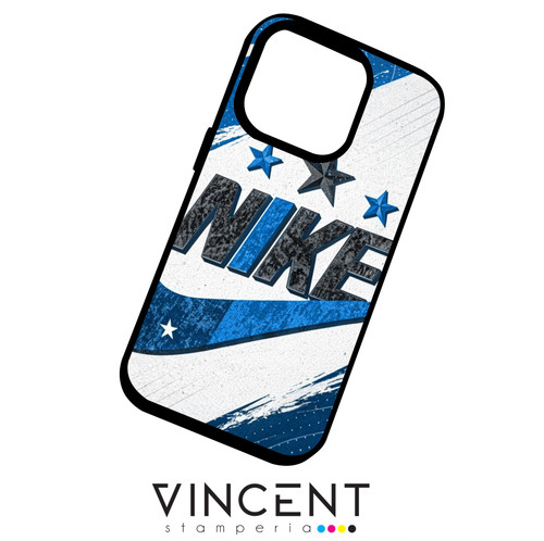 Cover iphone nike azzurra - cover, iphone,
