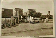 CS 79) FOTOCARTOLINA1937  toscana pisa tirrenia villa rosamaltoni mussolini