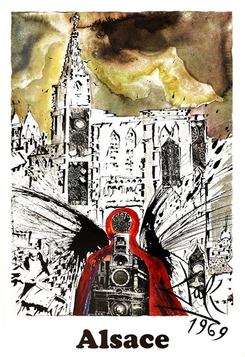 Poster stampa alsazia - stampa,