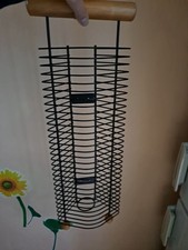 Colonna porta cd Da Parete  in acciaio e legno, 35 Cd 