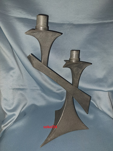 Candelabro peltro italy - candelabro,
