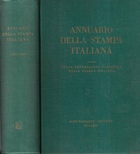 Annuario della stampa italiana 1959 - 1960. . Federazione Nazionale della Stampa
