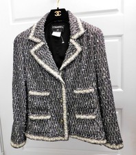 CHANEL 05A  Black White Tweed