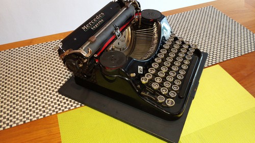 Macchina scrivere mercedes - macchina, scrivere,