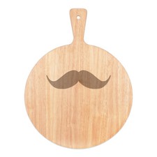 Manubrio Baffi Pizza Board Pagaia IN Legno Divertente da Uomo Hipster Barba