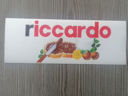 Adesivo nutella originale nome - nutella,