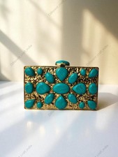 Pochette turchese - turchese, |