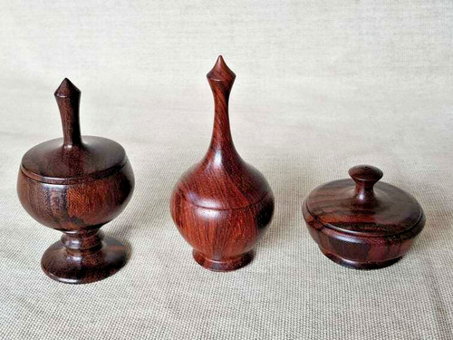 Dark wood trinket box - dark, triom