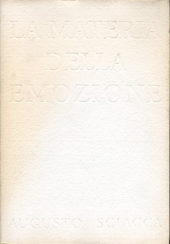 Materia dell emozione - la,