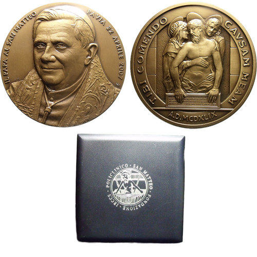 Medaglia benedetto xvi - medaglia,