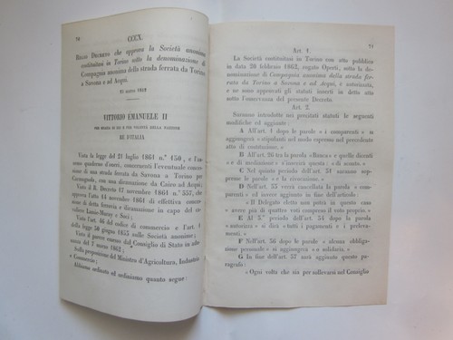 1862 regio decreto compagnia - decreto,