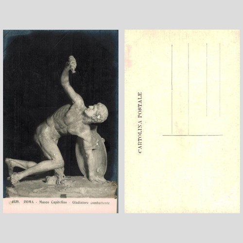 Vintage postcard roma museo - vintage,