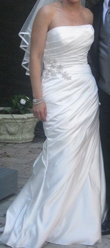 Ivory satin wedding - ivory-satin,