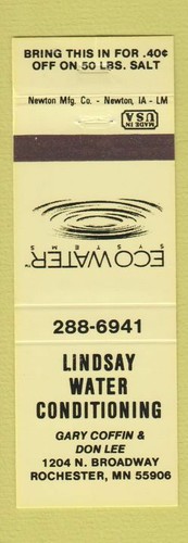 Copertina matchbook lindsay - copertina,