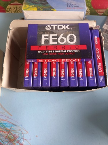 Audio cassetta tdk - etdk, fe