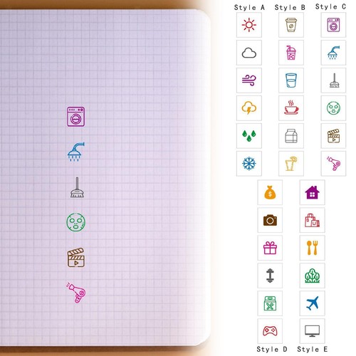 Timbri per cartoni - , animati