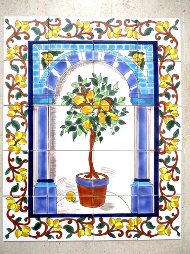 Pannello murale mosaico arte