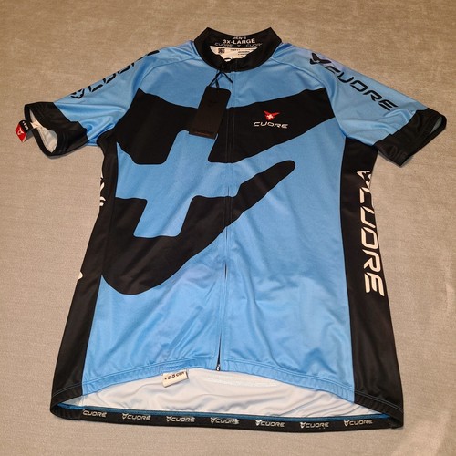 Cuore maglia ciclismo uomo blu - maglia,