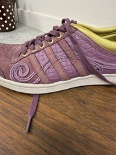 Rare💜⭐️ Sneakers donna Adidas basse eleganti serie 3 righe TG 8