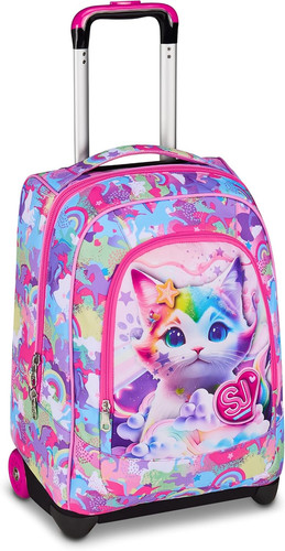 Trolley scuola fisso fucsia - fisso,,