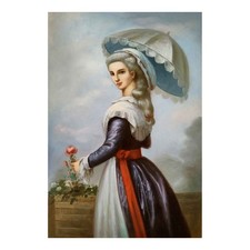 Quadro Olio 60x90 Dama con