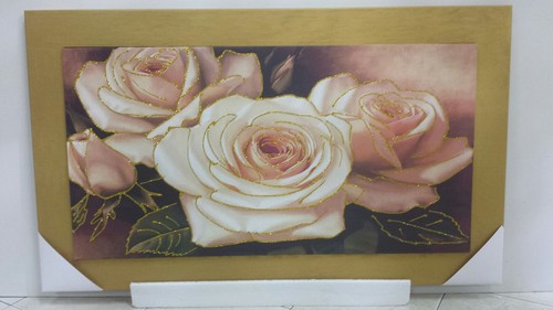 Quadro rose rosa stampa - quadro, su