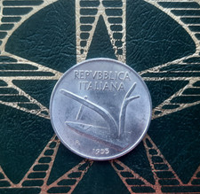 ($)  10 Lire 1955 (Spighe) - REPUBBLICA ITALIANA - Monetazione in Lire 1946-2001