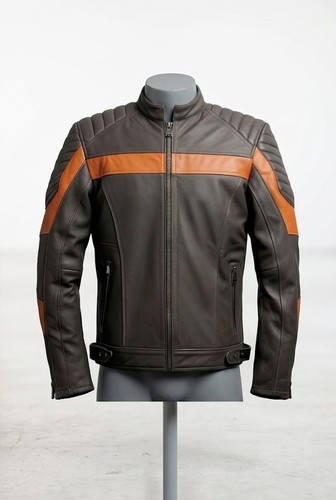 Giacca moto uomo vera - , pelle