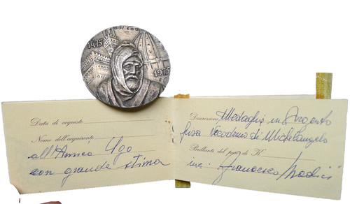 Medaglia scultura medici - scultura, f.