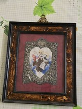 Quadro con raffigurata un'immagine religiosa. Madonna con angelo. 800/900