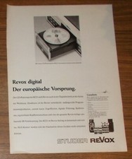Rara Pubblicità Vintage REVOX