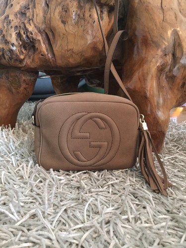 Gucci disco bag tortora - gucci,