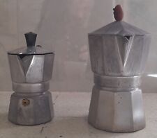 2 pz Caffettiera Moka grande e piccola Lagostina e Omegna