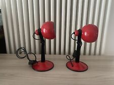 Lampade vintage da tavolo Space Age Anni 60-70  Colore Rosso - coppia