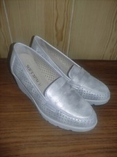 Scarpe ballerine argentate per