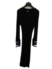 Jijil abito vestito elegante dress giubbotto tg M donna woman nero black lungo