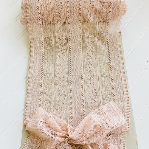 Bordo pizzo righe rosa - bordo,
